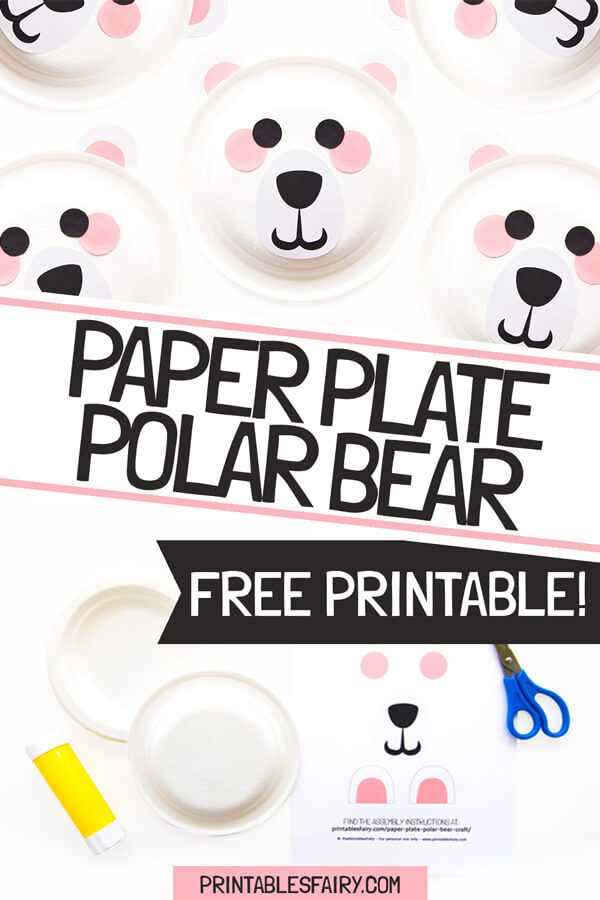 Easy Polar Bear Arctic Craft Paper Plate Perfect For Preschoolers