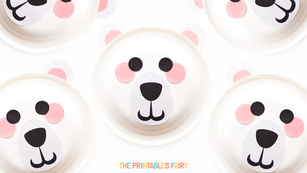 Polar Bear Paper Plate Craft