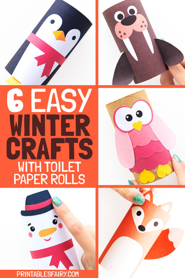 Winter Toilet Paper Roll Crafts