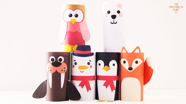 Toilet Paper Roll Winter Crafts