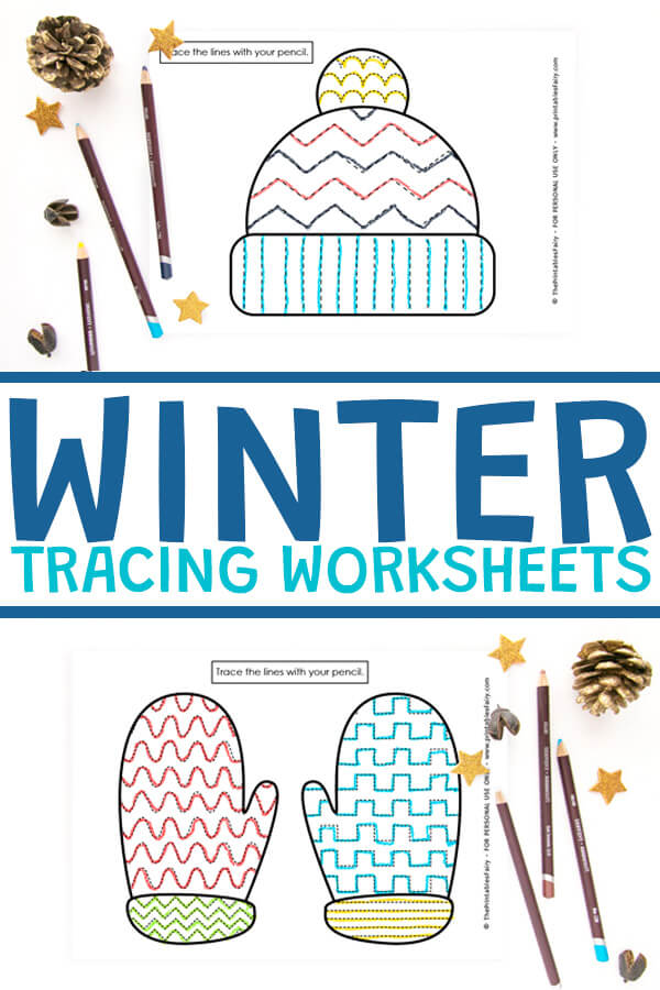 Winter Tracing Pages For Preschoolers