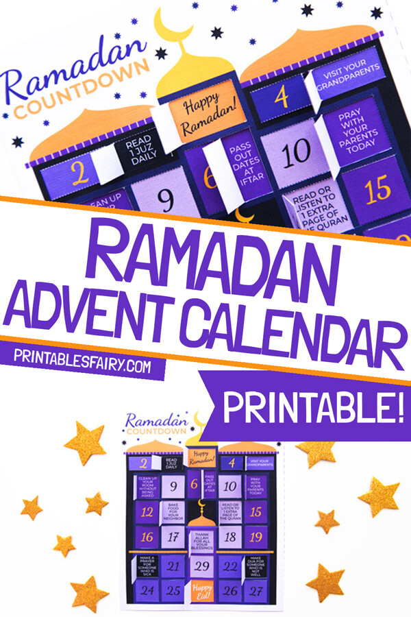 Printable Ramadan Advent Calendar The Printables Fairy Ramadan Advent Calendar 2025