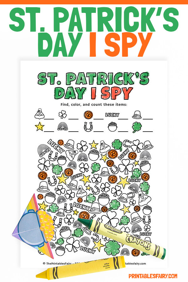 Free St. Patrick's Day I Spy Game - My Pinterventures