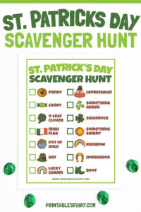 St. Patrick’s Day Scavenger Hunt (Free Printable) - The Printables Fairy