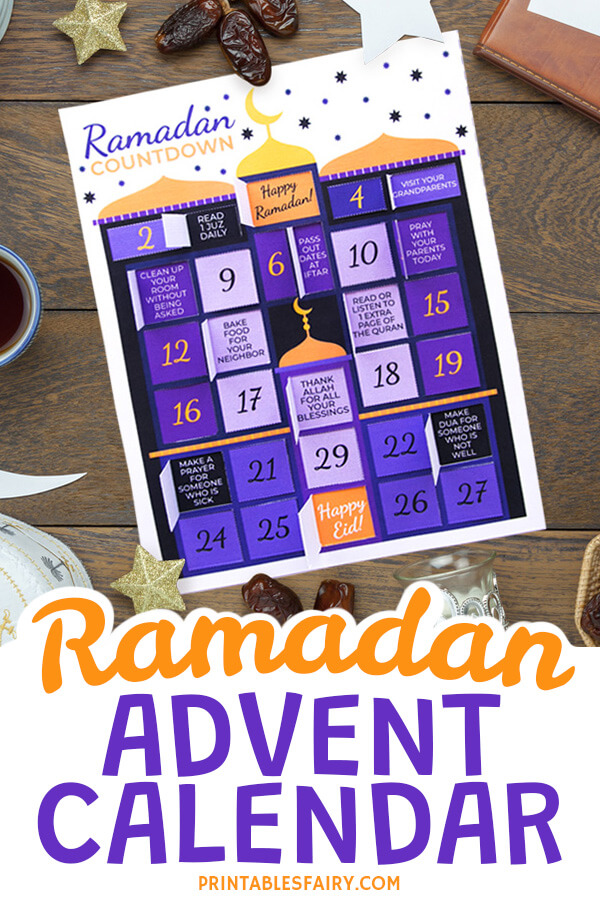Printable Ramadan Advent Calendar The Printables Fairy