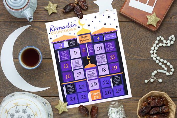 Printable Ramadan Advent Calendar - The Printables Fairy