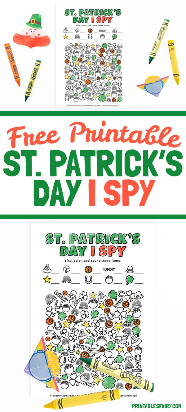 Free Printable St. Patrick’s Day I Spy