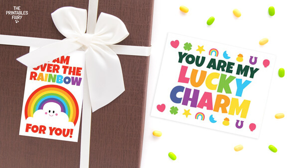 Free Rainbow Gift Tags