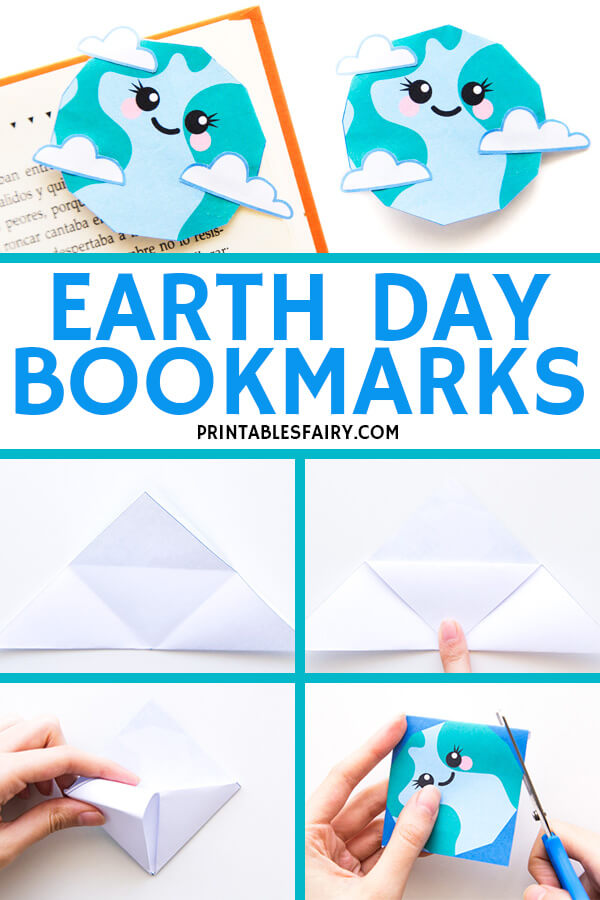 Earth Day Bookmark Corner Design