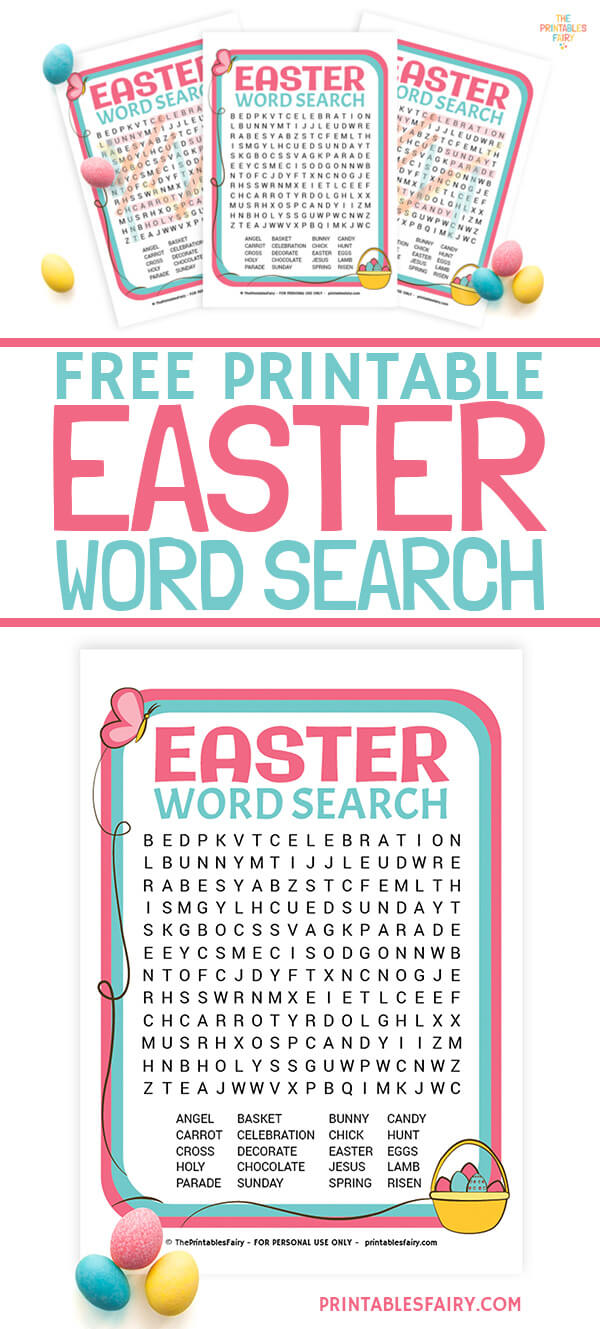 Free Printable Easter Word Search