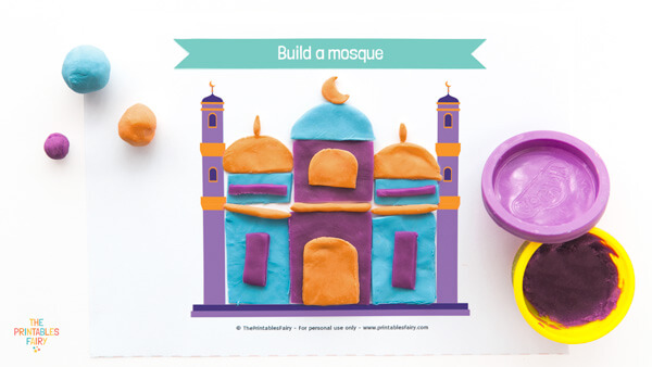 Mosque Playdough Mat