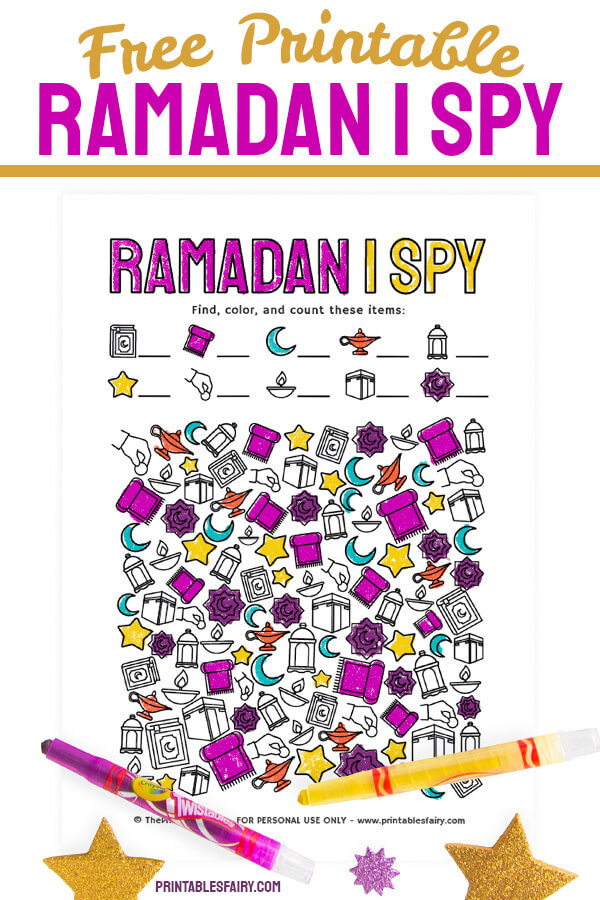 Free Printable I Spy Ramadan