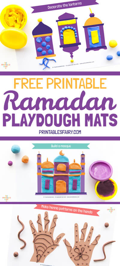 Free Ramadan Play Dough Mats