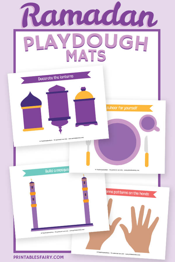 Free Printable Ramadan Playdough Mats