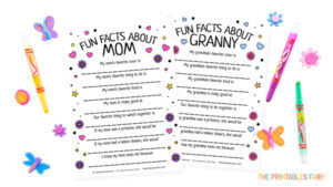 Mother's Day Questionnaire (Free Printable) - The Printables Fairy
