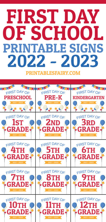 Back To School 2022 - 2023 Signs