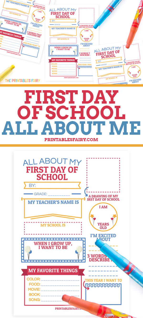 All About Me For Students