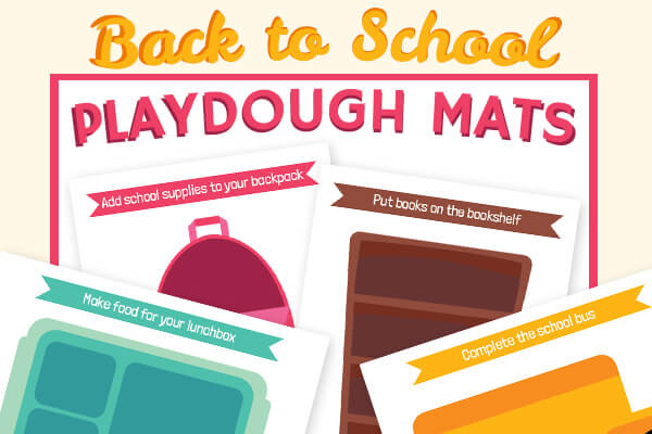 Back to School Playdough Mats