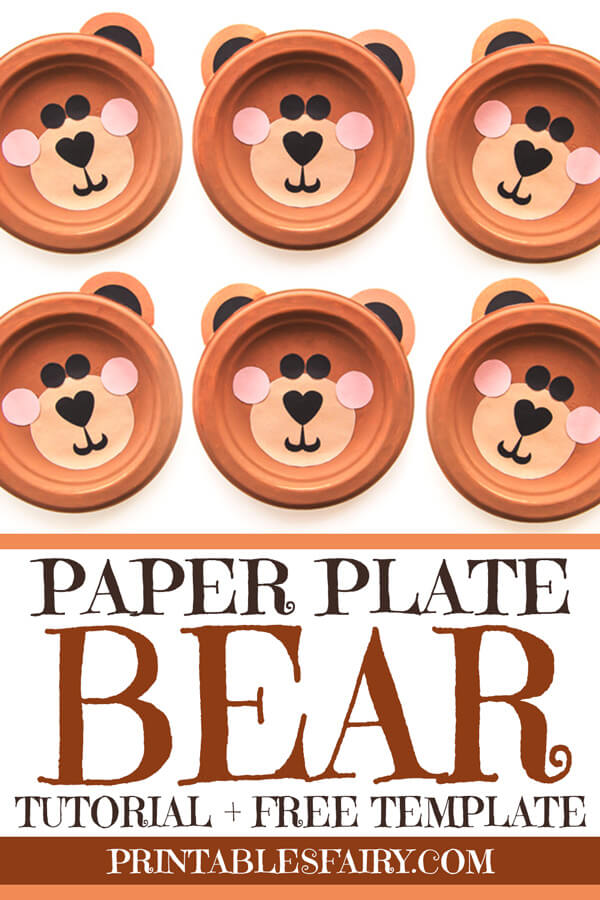 Paper Plate Bear Craft