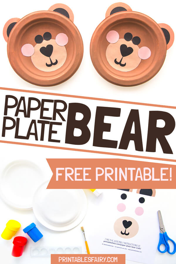 Paper Plate Bear Craft