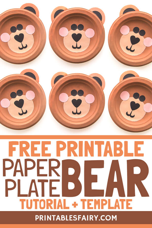Free Printable Paper Plate Bear Craft