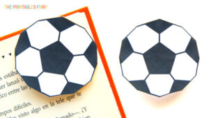 Football Bookmark (World Cup Bookmark) - The Printables Fairy