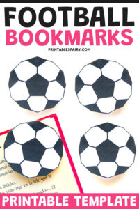 Football Bookmark (World Cup Bookmark) - The Printables Fairy