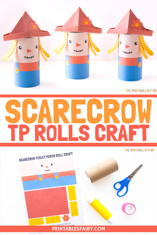 Scarecrow Toilet Paper Roll Craft