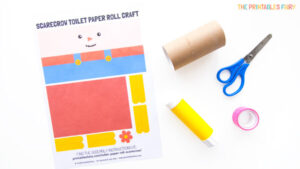 Scarecrow Toilet Paper Roll Craft - The Printables Fairy