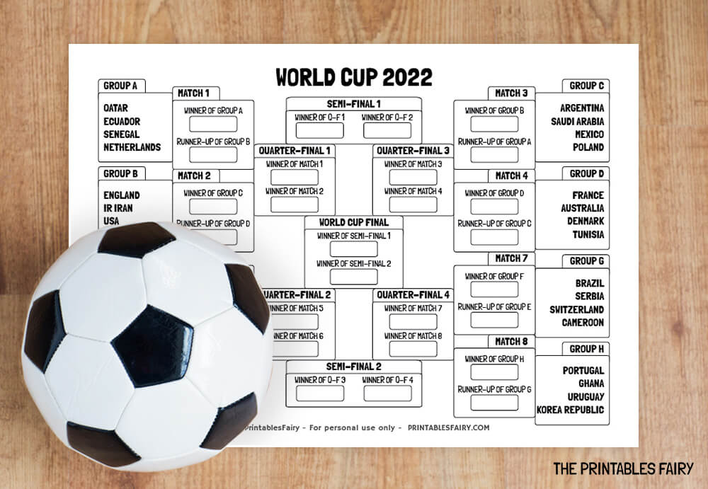 Free Printable World Cup Bracket Printable Blank World
