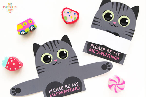 Grey Cat Candy Huggers