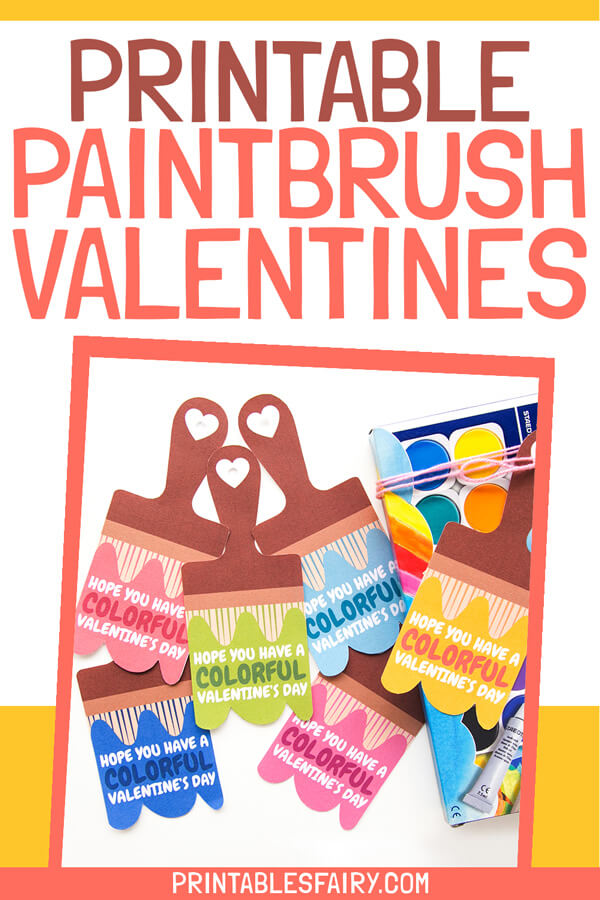 Valentine's Day Paintbrush Printables