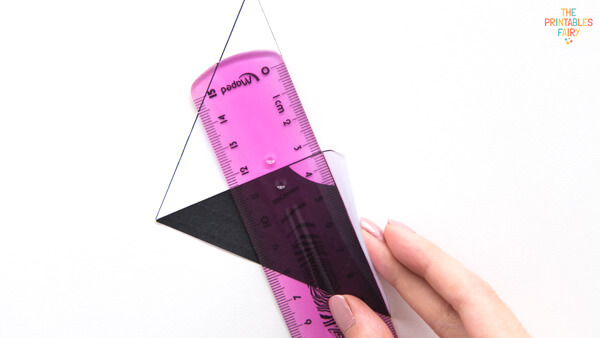 Folding white triangles