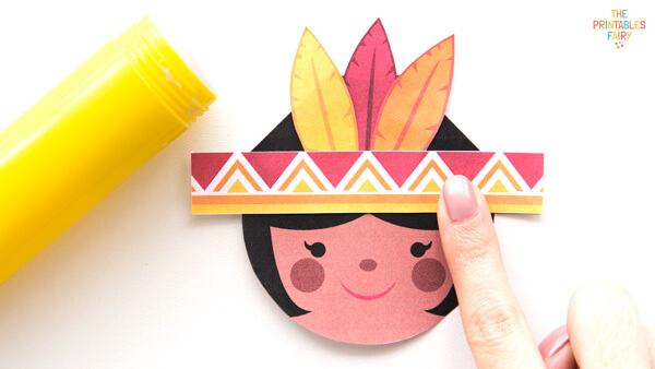 Gluing the hairband