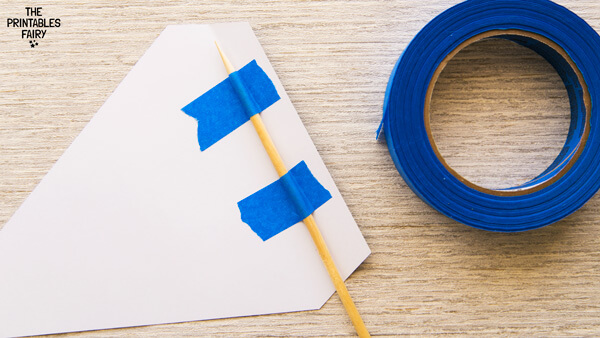 Adding tape around the skewer
