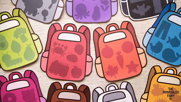 Empty backpacks on a flat surface