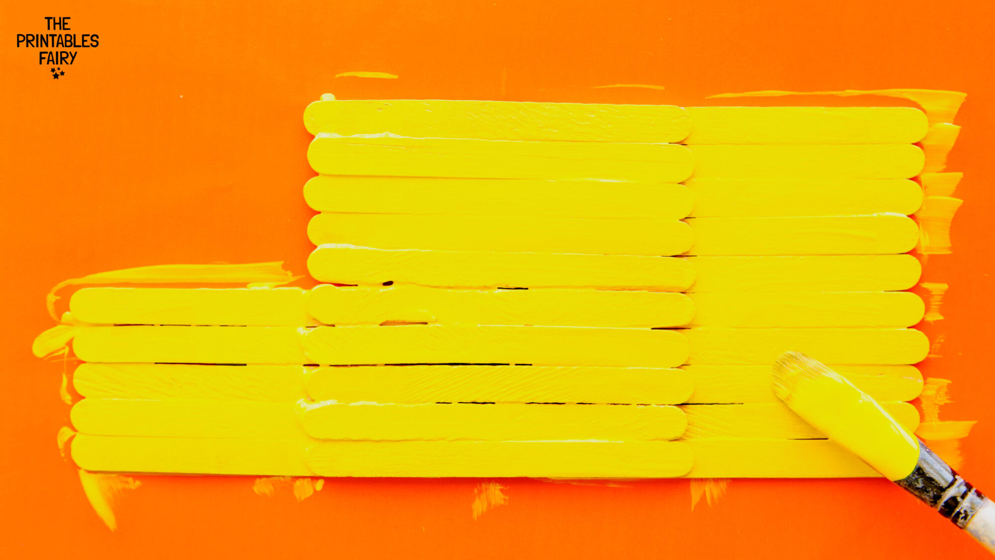 Painting the bus yellow