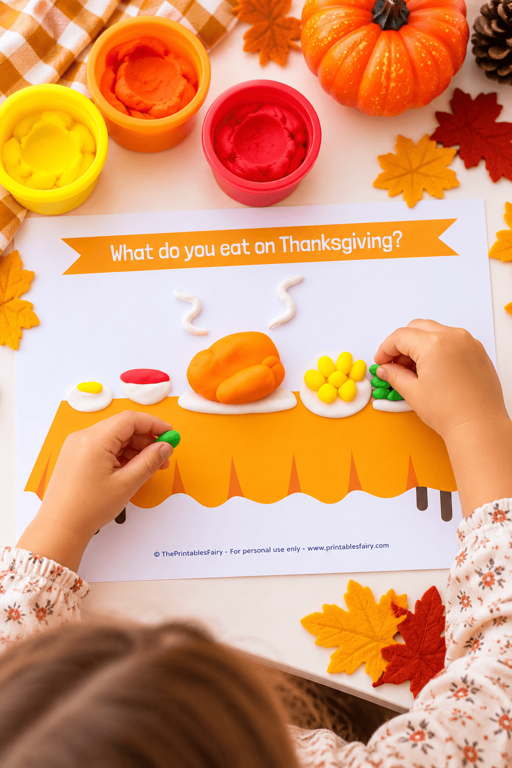Thanksgiving Playdough Mats